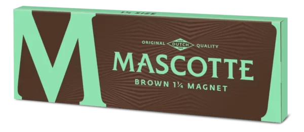 Mascotte Brown 1 1/4 Rolling Papers: Unbleached, Superior Quality, 100% Environmentally Friendly, slow burning, mascotte quality